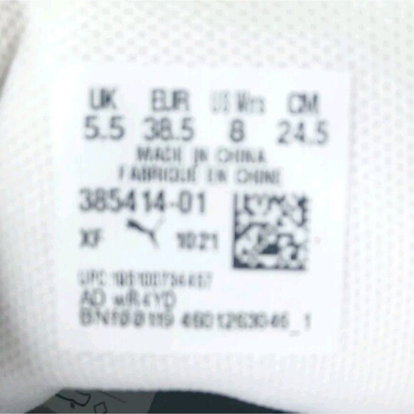 Puma Kaia Mid Sneakers Women's Size 8 Shoes White Iridescent - Picture 8 of 8